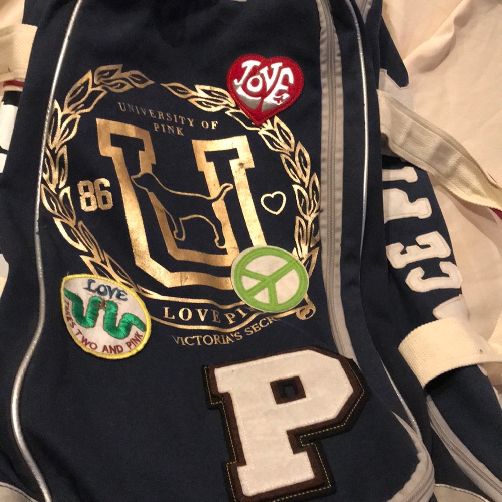 Victoria's Secret PINK Navy Vintage Suitcase